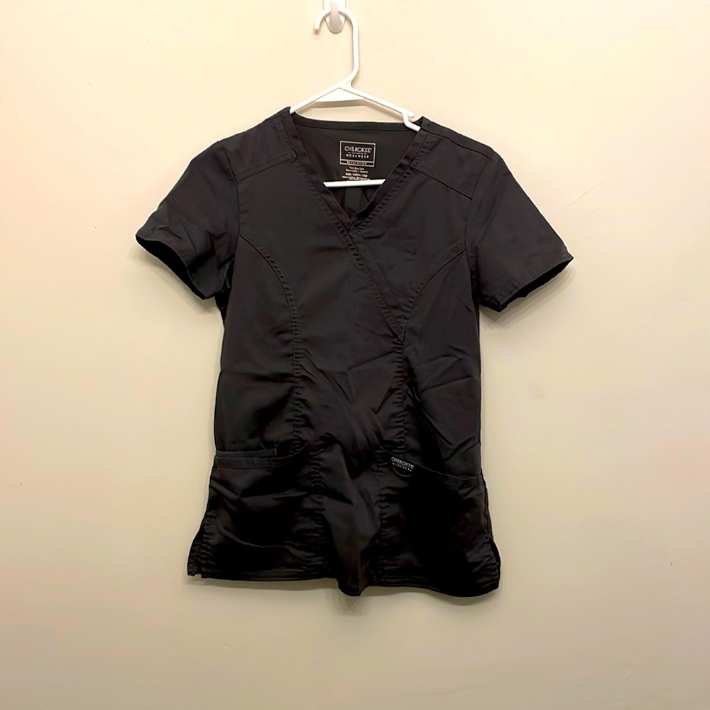 Grey scrub top